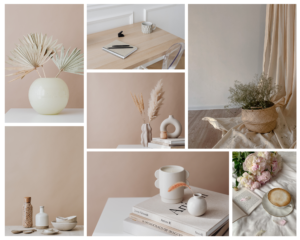 Beige minimalist photo collage for Home Decor